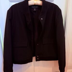 Rachel Zoe Black Bomber Jacket